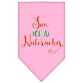 Mirage Pet Products Son of a Nutcracker Screen Print BandanaLight Pink Large 66-417 LGLPK